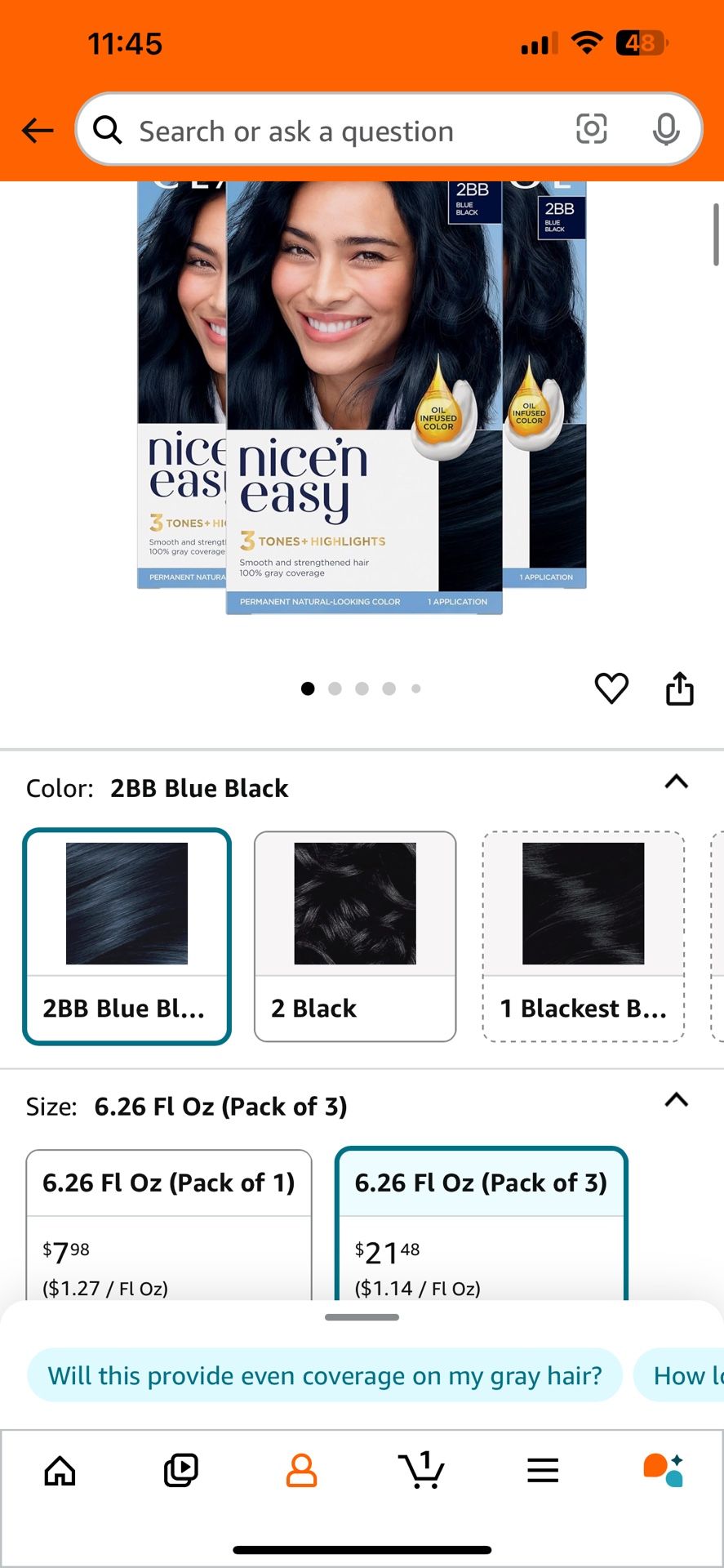 Blue Black Hair Dye