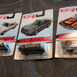 Hot Wheels 2015 Ford,70 Ford Torino, Flying Customs, Set Of 4 Cars