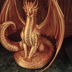 Golden Dragon Statue