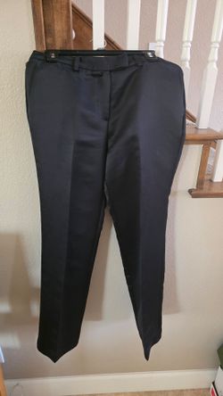 NEW Black Dress Pants Flat Front Trousers
