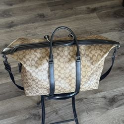 Coach Trekker Duffel Bag in Signature Canvas 