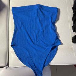 F21 Blue Bodysuit 