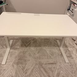 White Desk 55 x 31 Inches