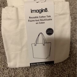 Reusable Cotton Tote | White Tote | Blank Canvas | Bag 