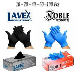 Gloves Nitrile 10 To 100 Latex Free ( Free Shipping )