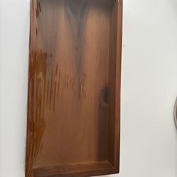 12.2 X 6 Acacia wood organizer tray