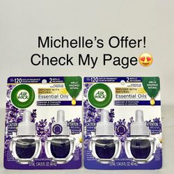 Airwick Essential Oils Plug In Refill  Lavender/ Chamomile Set