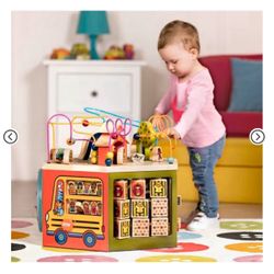 B. toys Wooden Activity Cube - Youniversity