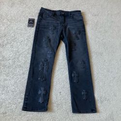 rebel vengeance cross jeans 34”