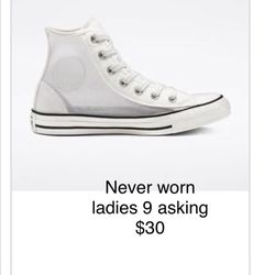 New Without Tags See Thru Converse