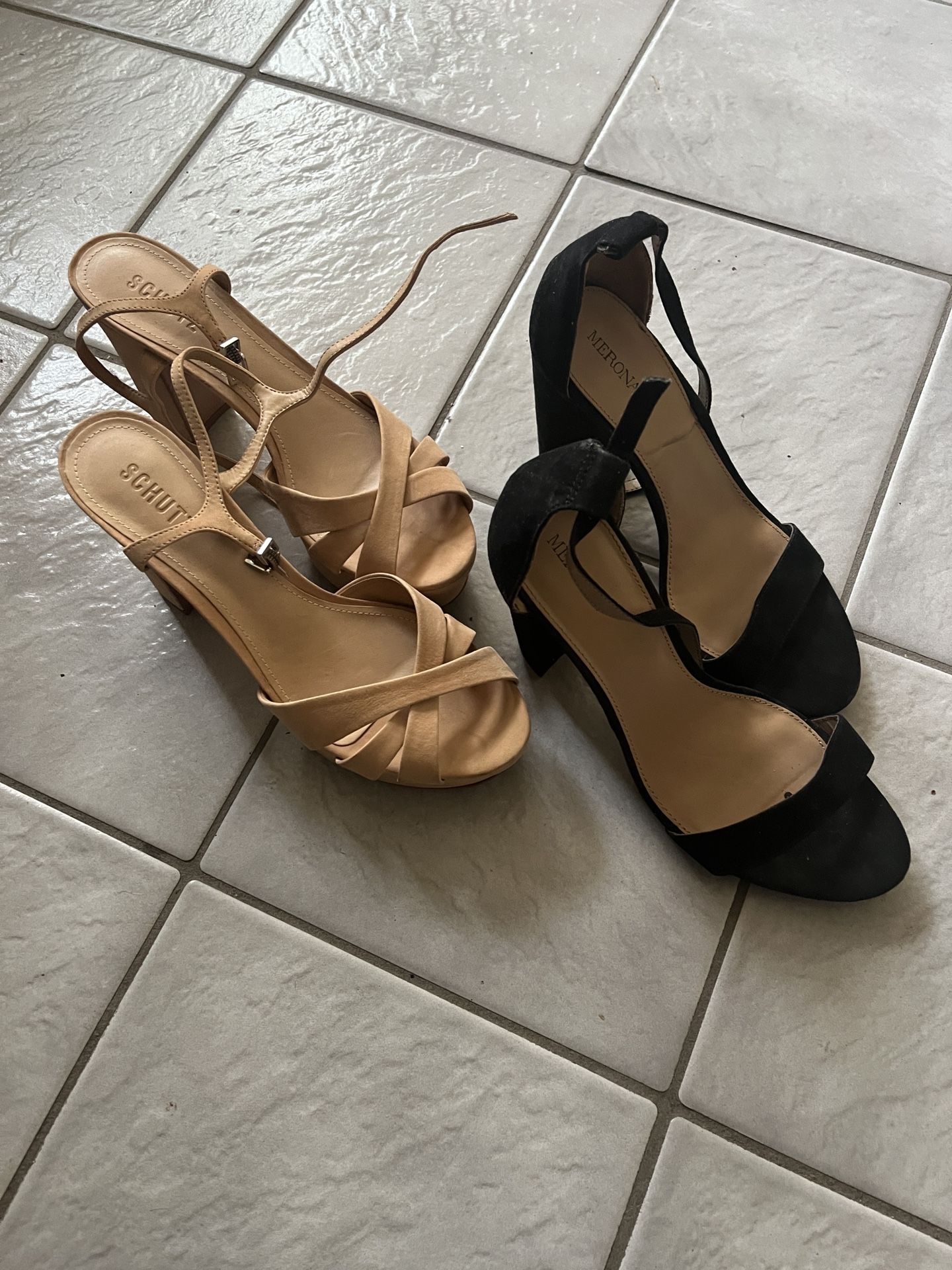Schutz and Merona approx 4” heels, size 10B