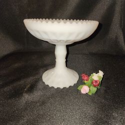 Milk Glass Compote