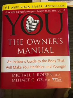 YOU: The Owners Manual Hardcover Book