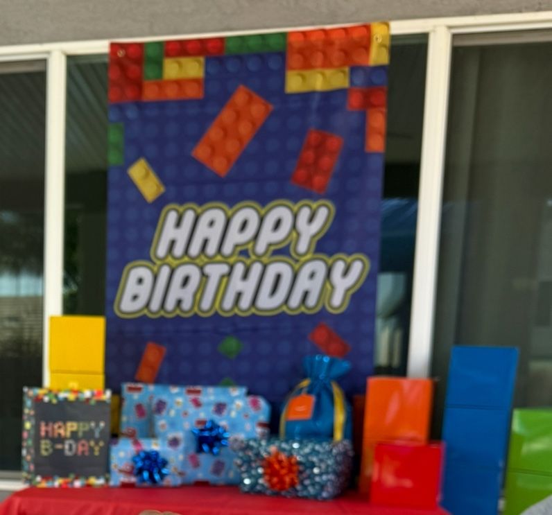 Lego birthday Backdrop