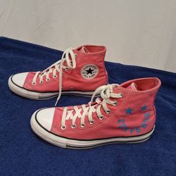 Converse Chuck Taylor All Star High Top Hot Pink Size 9 Women's/Size 7 Men's 