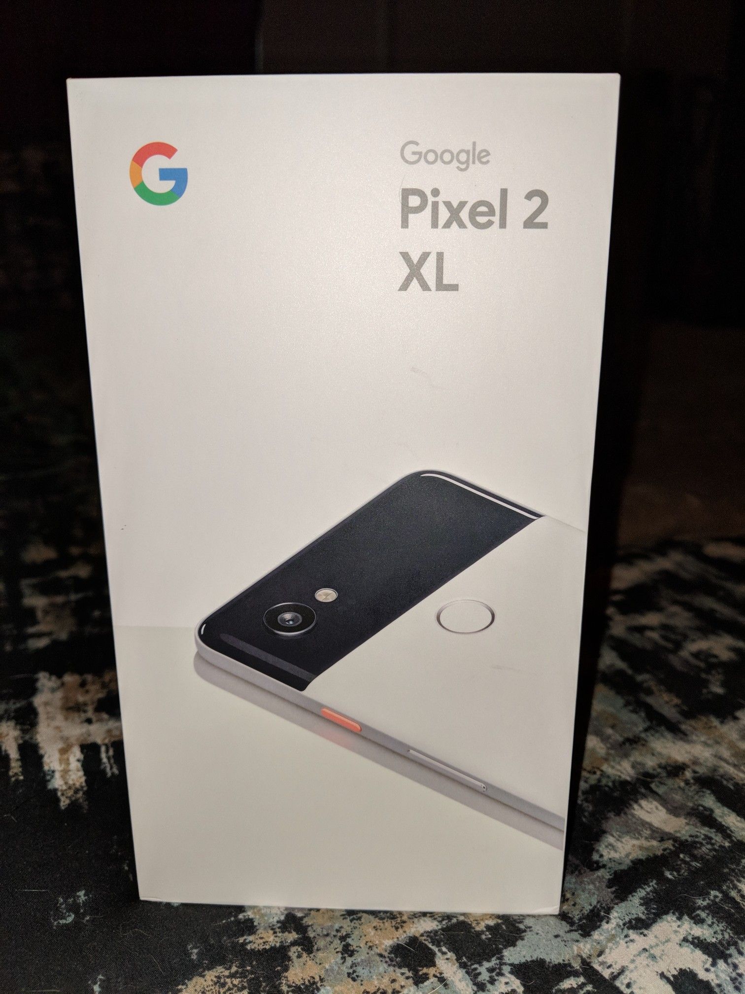 New Google Pixel 2 XL - 128GB - Black & White Panda - Original Everything - Receipt/Clean/Paid