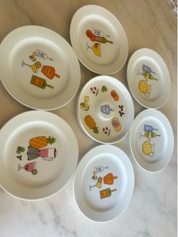 Vintage Ursula Dodge Signature Margarita Plate set