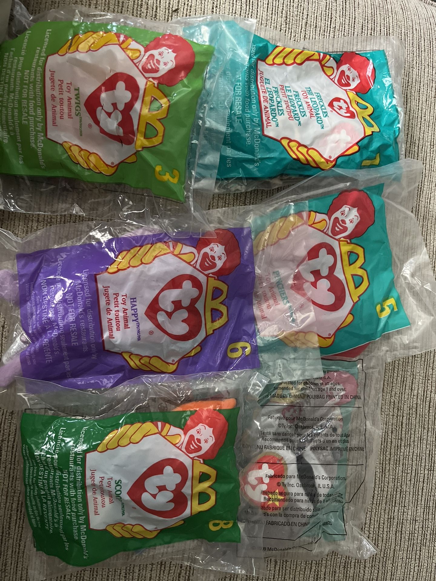 Vintage 1998 McDonalds Beanie Babies