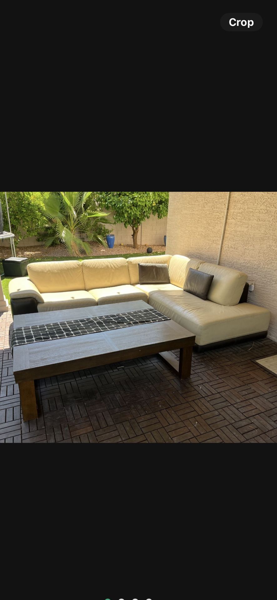 Leather Sectional Only $450 (Originally $3,000)