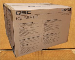 QSC 18 Inch Powered Bass Cabinet 3600 Watt Subwoofer with Wheels KS118 🚨 Payment Options Available 🚨
