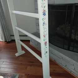 Wood Handpainted Quilt Rack 