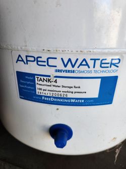 Used Filtration and Reverse Osmosis tank