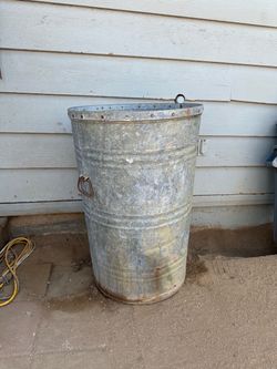 Rustic galvanized planters