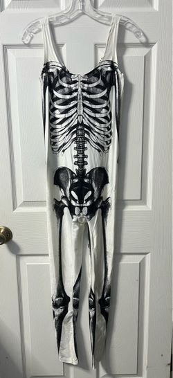 Skeleton Print Halloween Bodysuit Jumpsuit