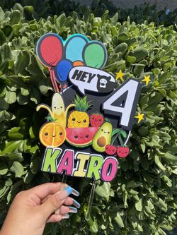 Hey Bear Sensory Cake Topper