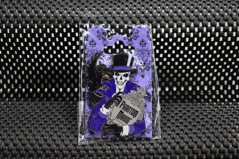 Disney Phantom Manor Haunted Mansion Skeleton Crow Paris Pin