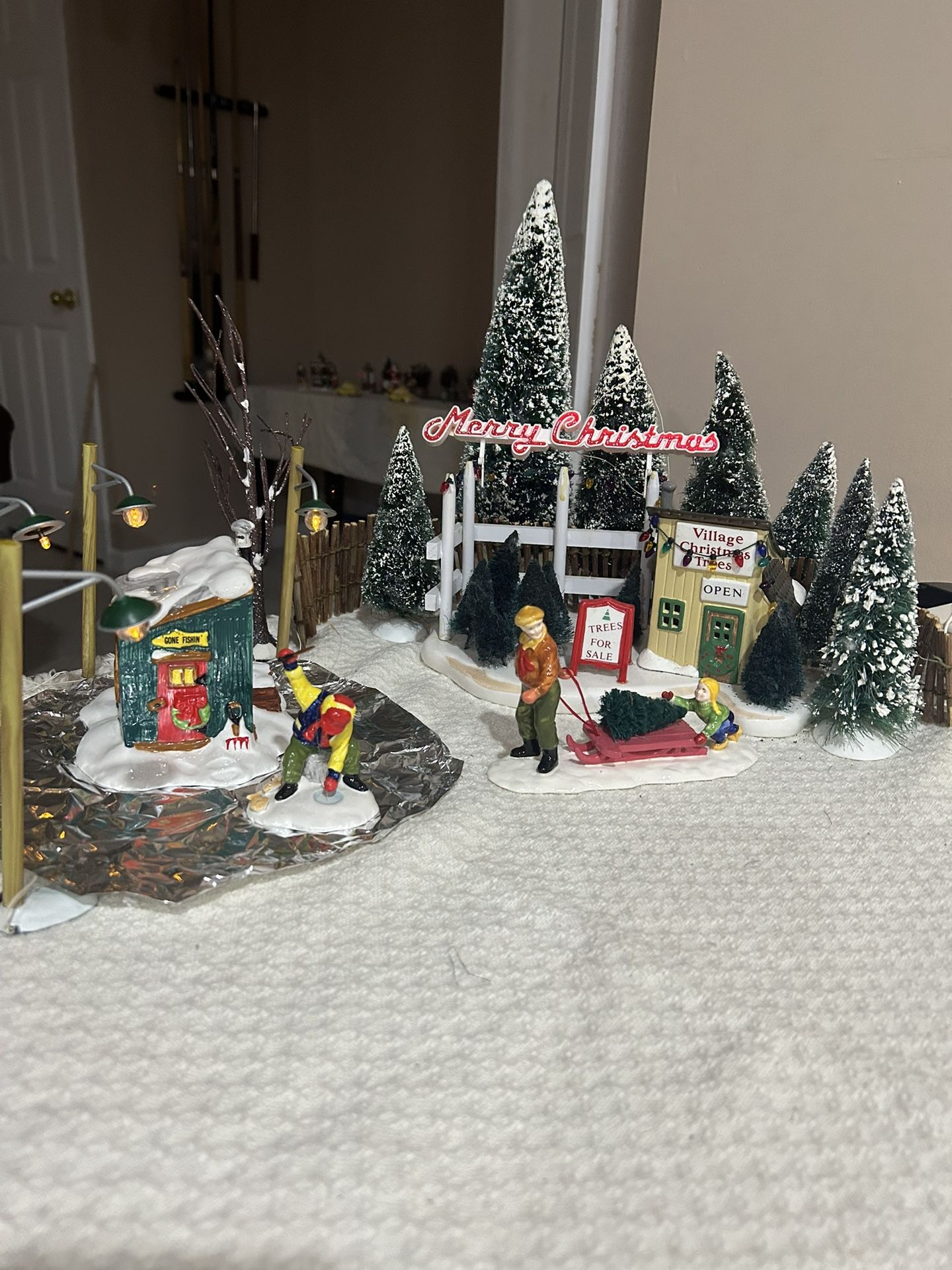 Great Gift! Complete Scene! Dept 56 Snow Village