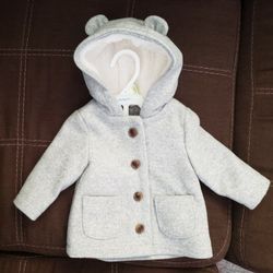 Button-Front Coat for Baby 3-6m