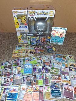 Pokémon Lovers LOT Rare Funko, Modern cards + Vintage/Slab, 150+ holo/reverse ect