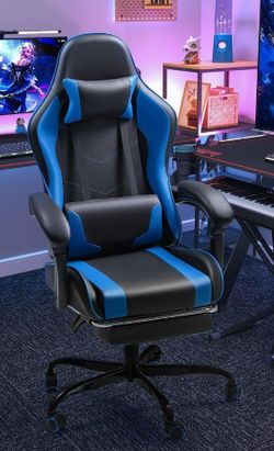 Computer office chair or Gaming Chair with Retractable Footrest