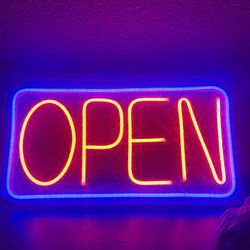 Open Sign 16.5x9