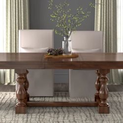 Broyhill Oak Extendable Dining Room Table And Chairs 