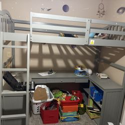 Twin Loft Bed With Desk