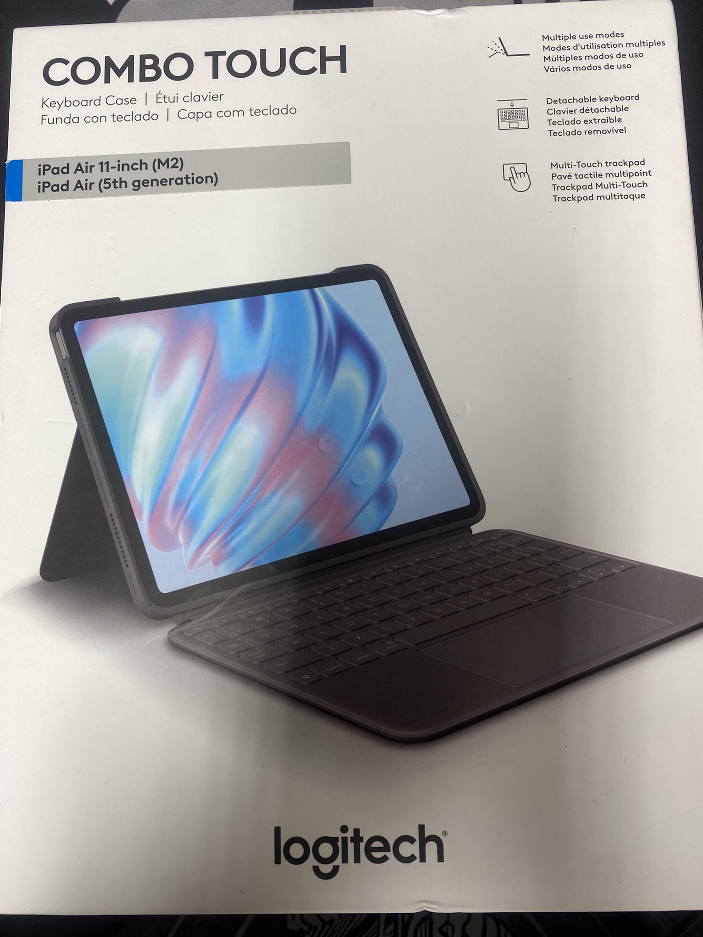 Logitech Combo Touch Ipad Air 11” M2 Ipad Air 5th Gen for Sale in ...