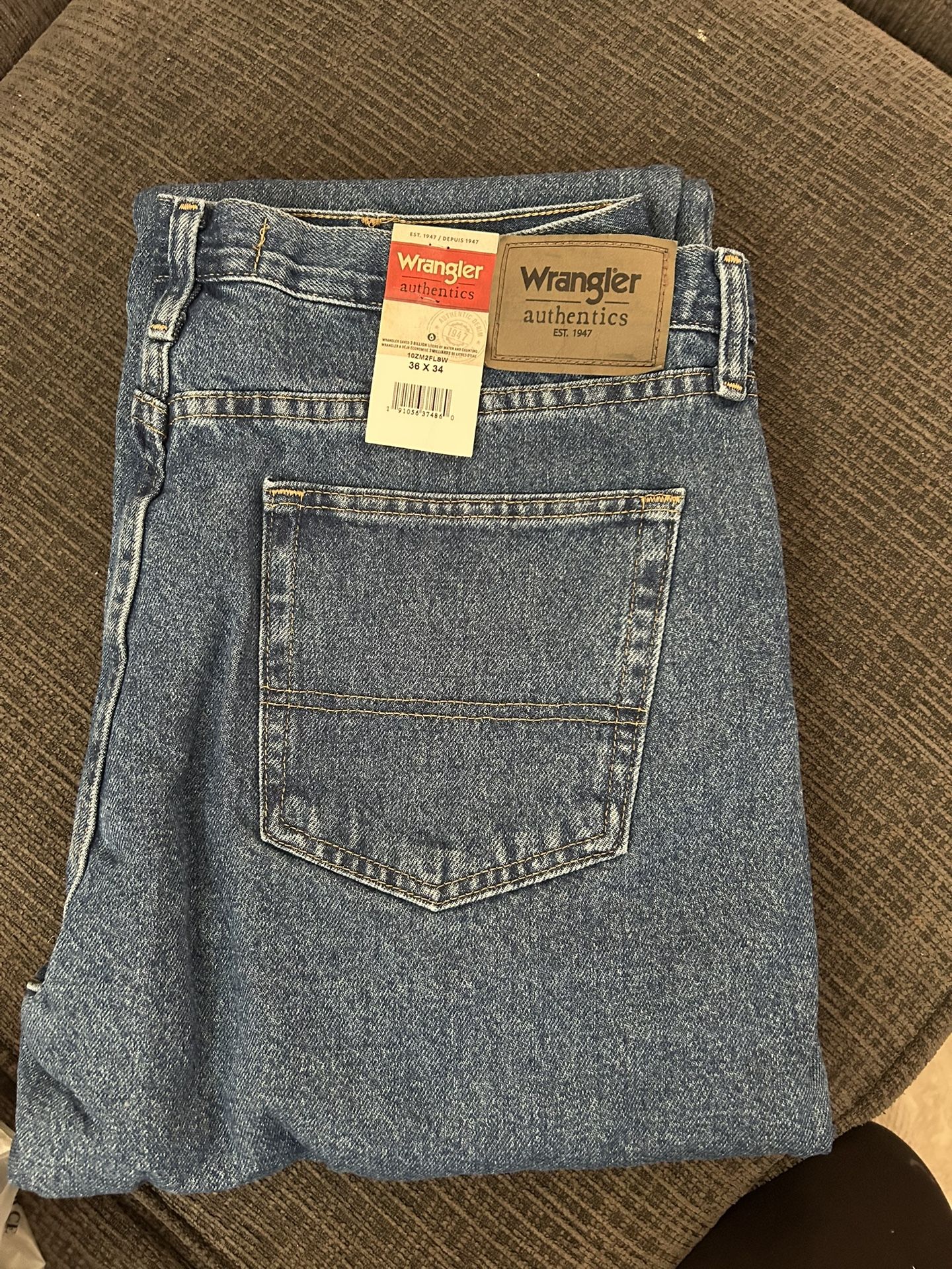 Men’s Wrangler Jeans 36x34 Fleece Lined