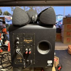 Klipsch Subwoofer And Speakers 
