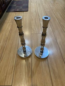 Metal Or Aluminum Candlesticks