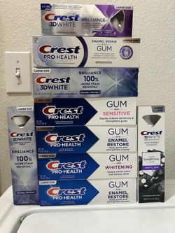 Pack Crest Toothpaste $3 each