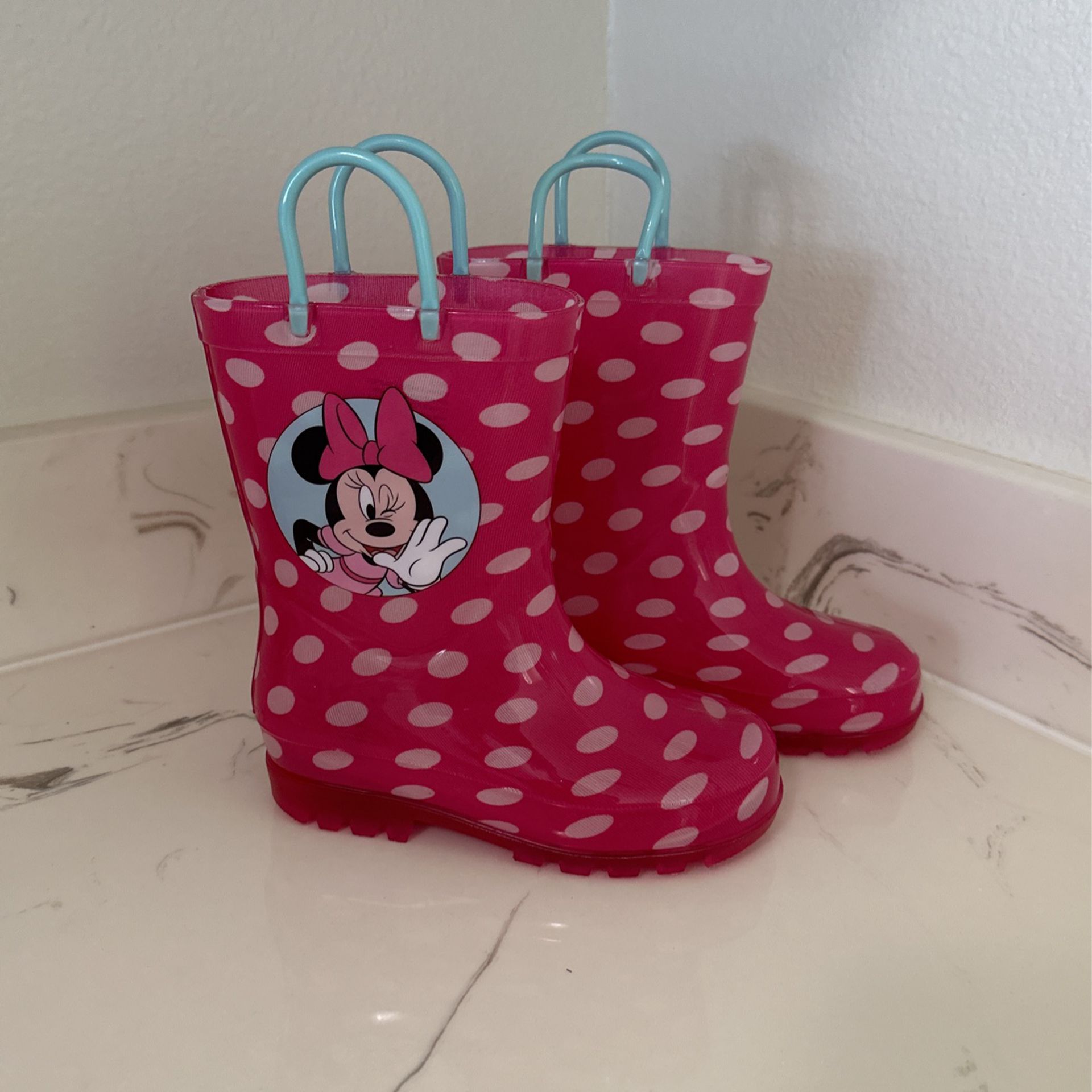 Minnie Mouse Toddler Rain Boots: Size 9/10
