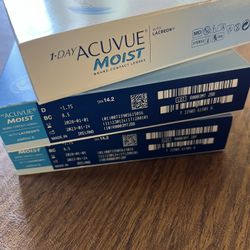 Free Unopened Acuvue Daily contacts 2 Scripts