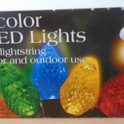 100-Lights Multicolor LED C7 Diamond Faceted Christmas Lights by Costco