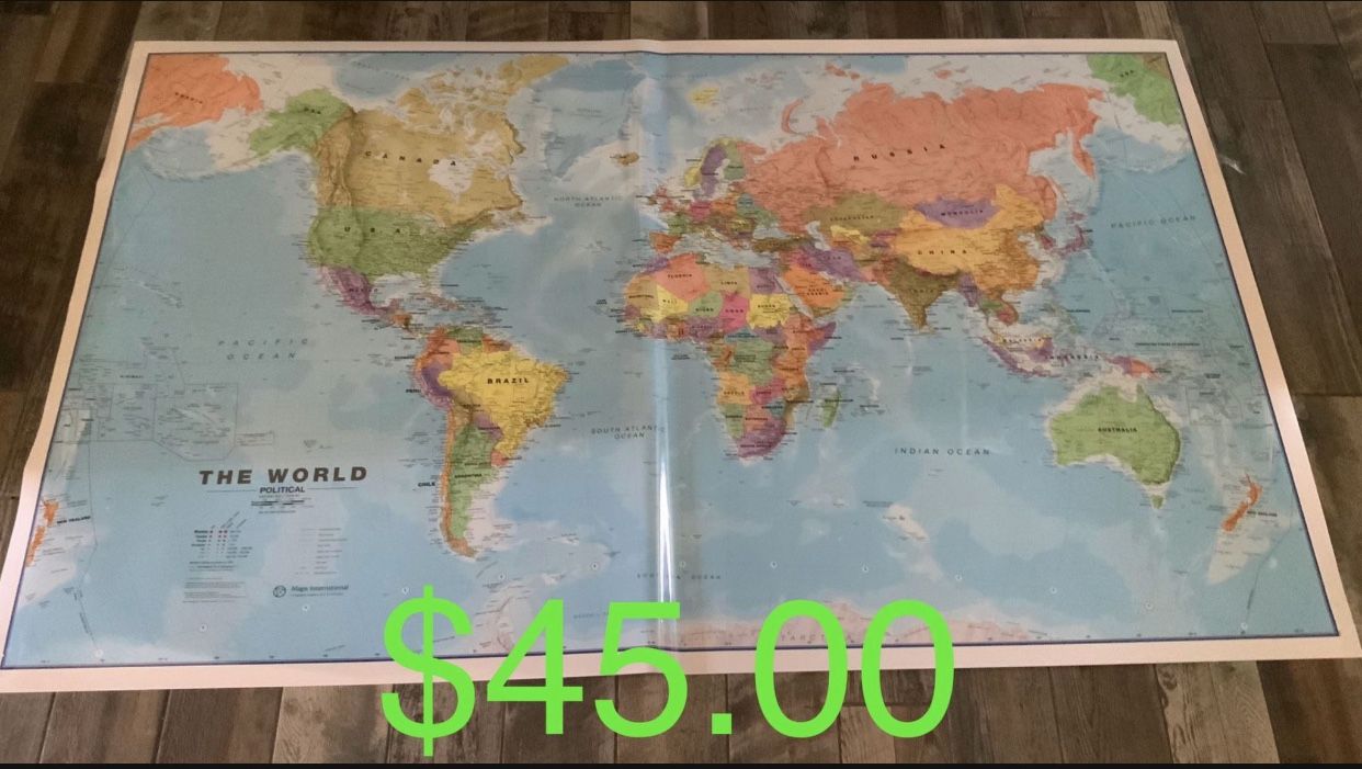 X Large World Map