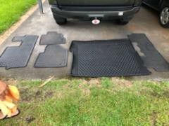 2015 Honda Pilot floor rubber mats set with trunk liner