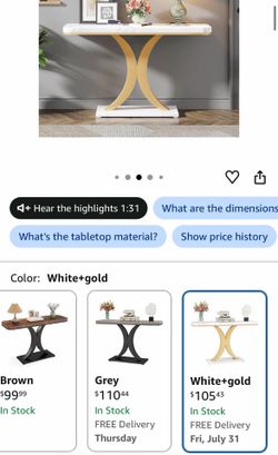 Entryway console