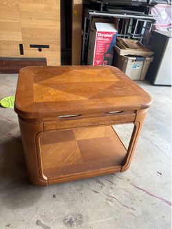 2 Wooden Side Tables