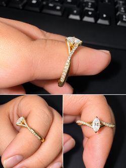 KAY Jewelers 14K Gold Diamond Promise/Engagement Ring – Women’s Size 9